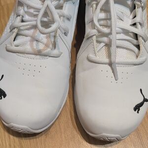 Puma Classic White Sneakers with Black Accents